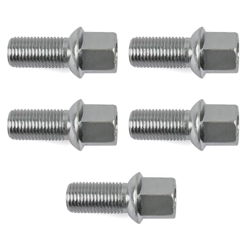 5X Radschrauben Radbolzen M14x1,5 mm für Audi A2 A3 A4 TT Seat Ibiza Leon Skoda Fabia Octavia Superb Volkswagen Caddy Golf Polo Touran T-Roc 431601139A 8D0601139A