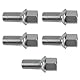 5X Radschrauben Radbolzen M14x1,5 mm für Audi A2 A3 A4 TT Seat Ibiza Leon Skoda Fabia Octavia Superb Volkswagen Caddy Golf Polo Touran T-Roc 431601139A 8D0601139A