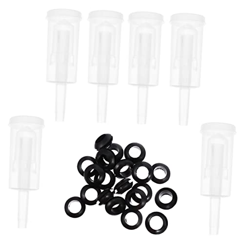 FUNOMOCYA Three-piece One-way Valve Silicone Cap for Wine Bottle Storage Brewing Wine Making Equipment 3-piece Air Locks Lids Kit