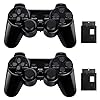 BLUE LAKE Performance 2 Pack Wireless Controller Gamepad Twin Shock for PS-2/PC/Android Box