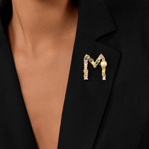 Cicy Bell Initial Brooch 18k Gold Plated Colorful Letter Brooches Pins by Cicy Bell - Used condition - Image 4