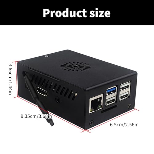 Coque en métal pour 3B refroidie par ventilateur et double antenne