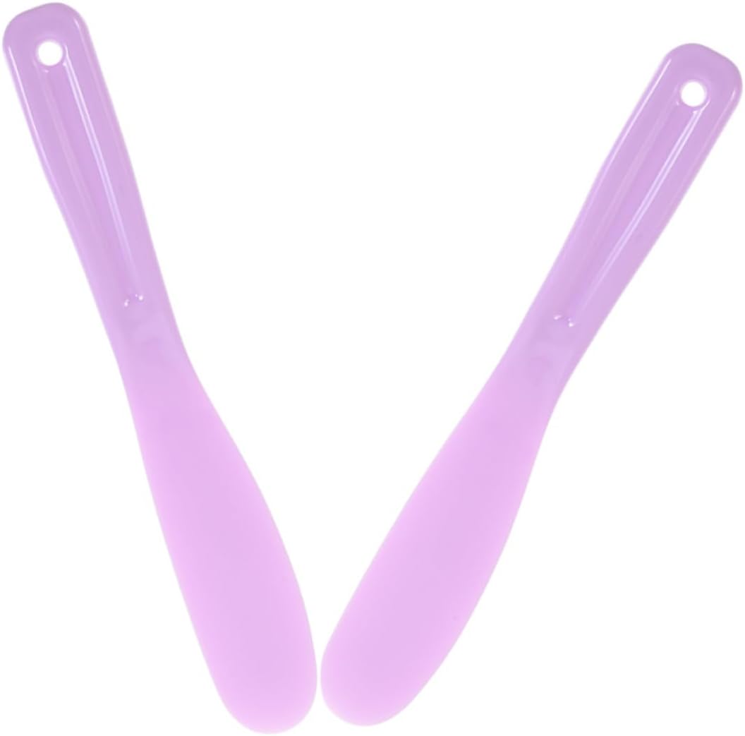 Gogogmee 2pcs Silicone Stirring Tool for Resin DIY Projects Reusable Purple Stir Sticks for Mixing Paint and Crafting Lightweight and Practical Resin Accessories