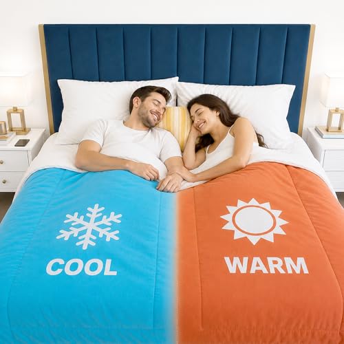 SöMN Kömforte Microfiber Dual Zone Comforter, His and Hers...