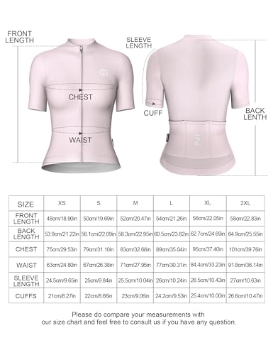 INBIKE Maillot Ciclismo Mujer Ropa Camiseta Verano Bicicleta Manga Corta MTB Carretera Montaña Ciclista Bici Transpirable y de Secado Rápido Bolsillos de Gran Capacidad Rosa M - imagen 6