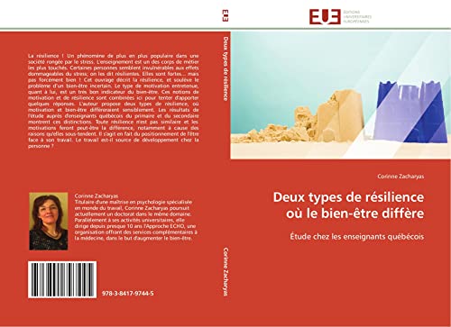 Deux types de résilience où le bien-être diffère: Étude chez les enseignants québécois (Omn.Univ.Europ.) (French Edition)