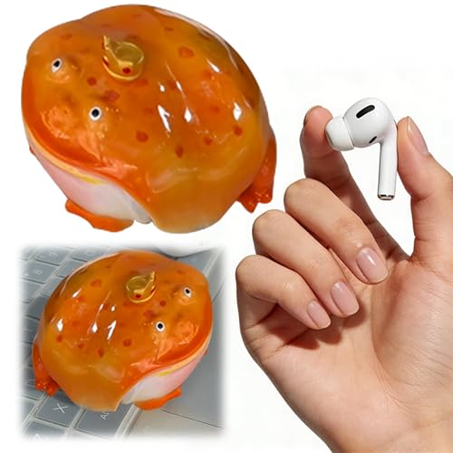 Urocze etui na słuchawki z żabą do słuchawek Air Pods – trwała ochrona, unikalny design zwierzęcy, bezprzewodowe ładowanie, ręcznie robione