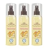 Hawa-Iian Tropic Silk Hydration, Dry Oil Mist Spray, Protective Weightless Oil, Lightweight Sunscreen, Non-Greasy, UVA & UVB Protection, SPF-15, 150ml (3 Pcs)