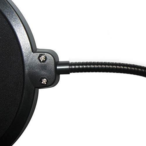 KKcare Filtro pop de microfone giratório com substituição de pára-brisas de proteção de proteção de