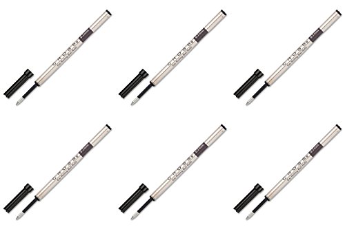 Recharge stylo bille gel Cross noir pointe fine cartouche encre gel 8910-1 pack de 6