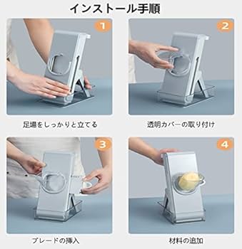 グレー スライサー 透明カバー付き グレー スライサー 透明カバー付き