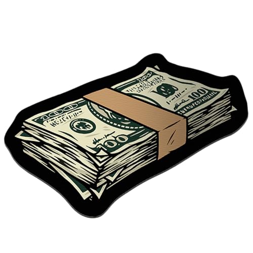 Tapis de billet de 100 dollars antidérapant et confortable pour sol