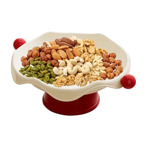 Plato De Frutas | Platos para Servir con Base Elevada Estética Y Drenante | Bandejas De Comida para Plato De Galletas | para Chocolate, Postre, Pastel, Reloj, Llave, Hogar, Cocina, Sala De EST