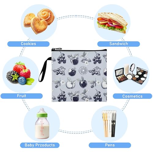 Set de 3 Bolsas Reutilizables con Cierre para Snacks miniatura 3