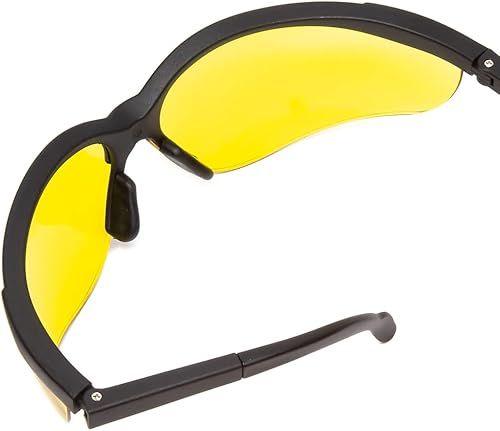 Miniatura 6 de Calabria ANSI Z87+S - Gafas de seguridad tintadas amarillas para hombres y mujeres, envolventes, antivaho, resistentes a los arañazos, protección