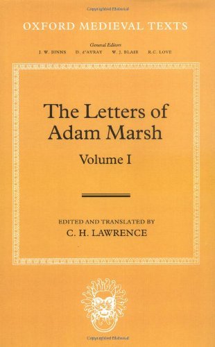 The Letters of Adam Marsh (Oxford Medieval Texts)