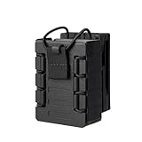 TACNEX Compact Radio Holster Polymer Walkie-Talkie Case w/Duty Belt Clip Two Ways Radio Pouch Interphone Carrier Tactical Sheath Carry Bag for Police Law Enforcement Security Firefighter Rescue