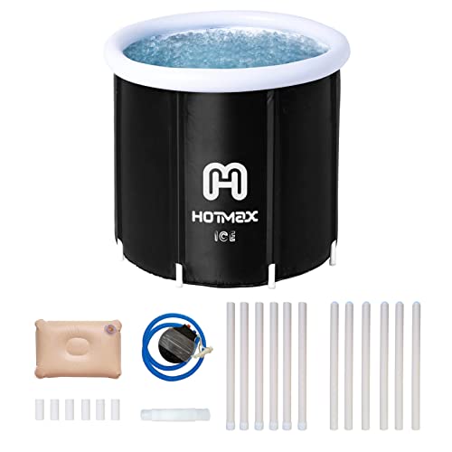 Hotmax Portable Ice Bath Tub For Adults, Large Cold Plunge Tub, Ice Baths For Recovery, Folding Ice Bathtub For Athletes, Outdoor Indoor, Spa Bath (31.5 X 31.5 X 29.5 Inches) #TOP2