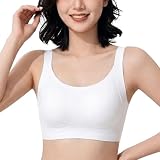 [MACITEET] 胸を小さく見せるブラ【-2カップ見え&うさ耳カップ】着痩せブラ 大胸さん専用 すっきり細見え 脇肉・副乳カバー 響かない・透けない シームレス ブラジャー ノンワイヤー レディース 固定パッド 薄い 通気性 洗濯機OK