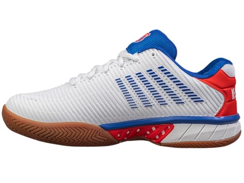 K-Swiss Men's Hypercourt Express 2 Indoor Tennis Shoe, White/Red, 11.5 M by K-Swiss - Used condition - US$75.68