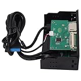 Bewinner 5,25-Zoll-Multifunktions-PC-Frontplatten-Kartenleser, USB 3.0-Hub CF TF M2 SD-MS-Kartenleser CD-ROM Frontplatten-Media-Dashboard