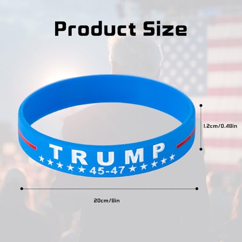 Donald Trump 45-47 Bracelet, Make America Great Again Trump Motivational Wristbands Inspirational Silicone Bracelets for Women Men2