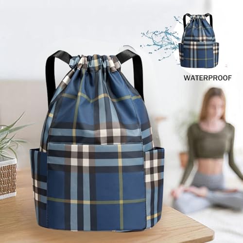 Image of MOCA Drawstring Gym Sports Backpack Lightweight Multipurpose Daypack Travel School College Daily Storage Carry Suitable Men Women Kids Adults Fitness Accessory
