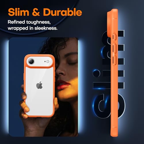 Image of TAURI for iPhone Air Case, with Screen Protector, Orang