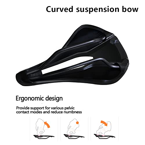 Roadnado Mountain Bike Seat Cushion Road Bike Saddle Gel Bike Seat Comfortable Bicycle Seat Suspension Breathable Ergonomics Design Fit Mtb Road Bike Bmx #TOP4