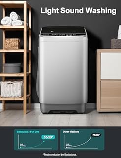 Portable Washing Machine - Compact 2.0 Cu.ft Portable Washer, Full-Automatic Top Loader for Space Saving, Ideal for Apartments, Homes, and Dorms, 10 Wash Cycles, Low Noise, IPX4 with Drain Pump