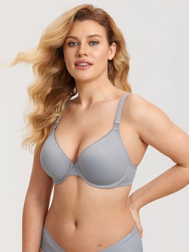 Image of Gratlin Women's Underwire Nursing Bras Support Full Coverage Lightly Padded Maternity Bra for Breastfeeding