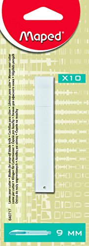 Preisvergleich Produktbild Maped M640717 - Ersatzklinge 9 mm, für Cutter, 10 Stück