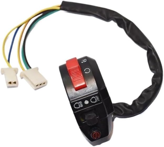 5 Wire Left Hand Handlebar Starter Switch Compatible with Kazuma 50cc ATV for Meerkat Wombat ﻿ Repair Parts