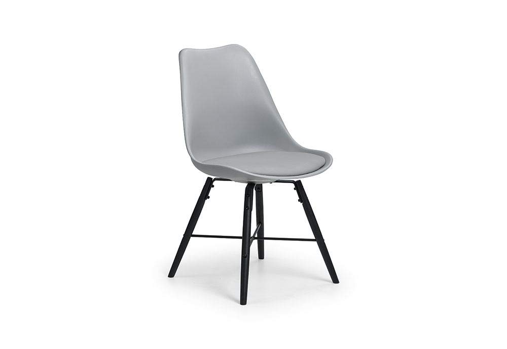 Julian Bowen Kari Grey Faux Leather Dining Chair