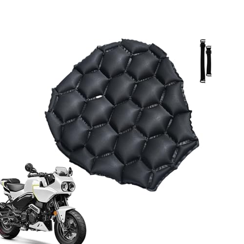 Motorcycle Seat Cushion Pad, Shock Absorption Breathable Protector, Air Seat Pad, for Daily Commuting Long-Distance Travel Outdo
