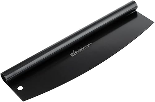 Miniatura 16 de Restaurantware Met Lux - Cortador de pizza de acero inoxidable negro, con tapa, 13 34 x 3 12 pulgadas, caja de 1 unidad