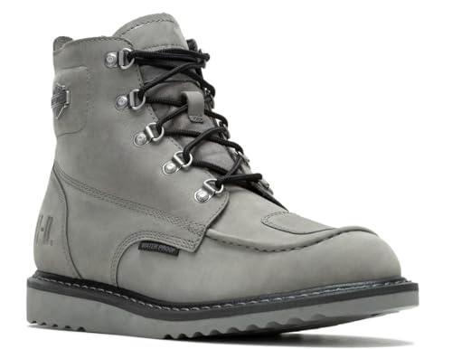 Harley-Davidson Men's Motorcycle Boot, Grey, 7