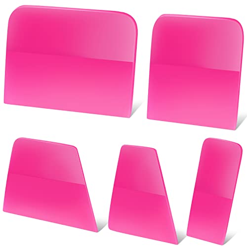 5 Pcs Ppf Squeegee 3 in 1 Anti Scratch Rubber Squeegee for Car Soft Tint Tools Auto Silicone Squilgeetpu Coating Scraper for Vinyl Wrap Protection Film Window Tint Paint Windshield Cleaning Kit