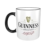 Guinness Keramik-Kaffeetasse, große Teetasse für Büro und Zuhause Trinkbecher für Kaffee, Tee, Saft, Kakao 11 Oz