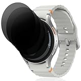 AnnhanT 4 Stück Schutzfolie für Samsung Galaxy Watch 7/6/5/4 44mm für Panzerglas, Bildschirmschutzfolie Anti-Spy Hartglas Glas, 9H Anti-Kratzen Blickschutzfolie, Privatsphäre Panzer Bildschirmschutz