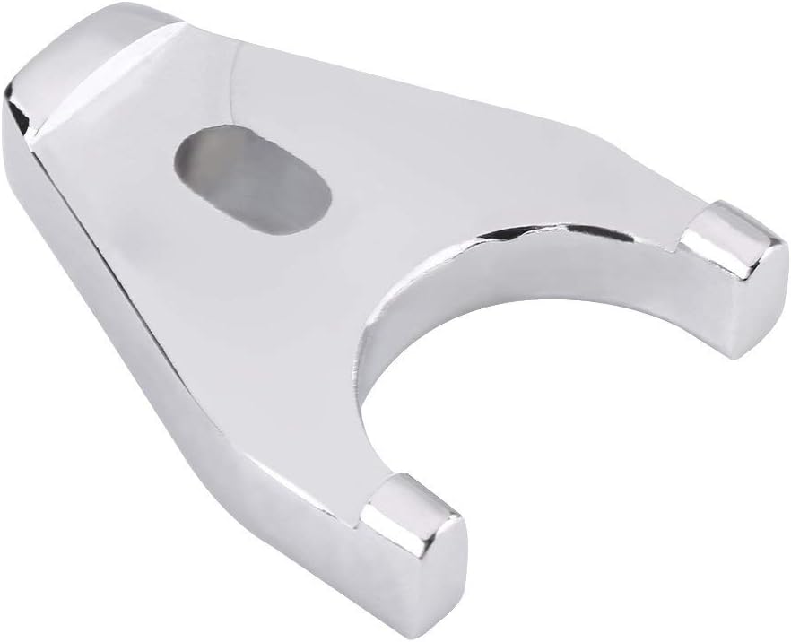 Distributor Clamp Hold Down, Chrome Billet Aluminum Distributor Hold Down for SBC SB BB HEI Electronic
