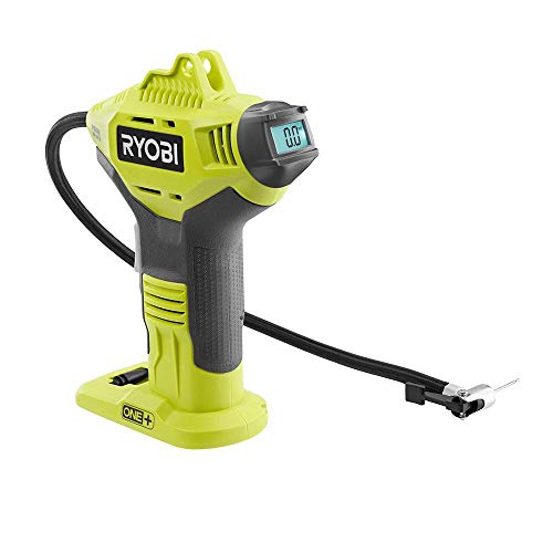 Ryobi P737D 18-Volt One+ Cordless High Pressure Inflator With Digital Gauge, 3.0 Ah Lithium+ Hp High Capacity Battery, 18-Volt Charger, And Bag #TOP1