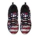 JUDENTIDOS American Flag Sneakers for Womens Mens Light Lace-up Flats Sneakers Fashion Outdoor Walking Running Shoes