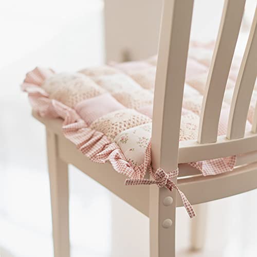 Vctops Lace Patchwork Chair Pad Cushion With Ties thumb #3