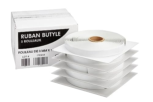 Dicor Bt-1834-5 Butyl Seal Tape - 1/8" X 3/4" X 30', 6 Boxes Of 5 Rolls, 1 Pack #TOP1