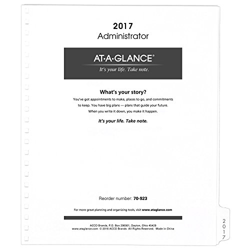 AT-A-GLANCE Monthly Planner Refill 2017, 9 x 11