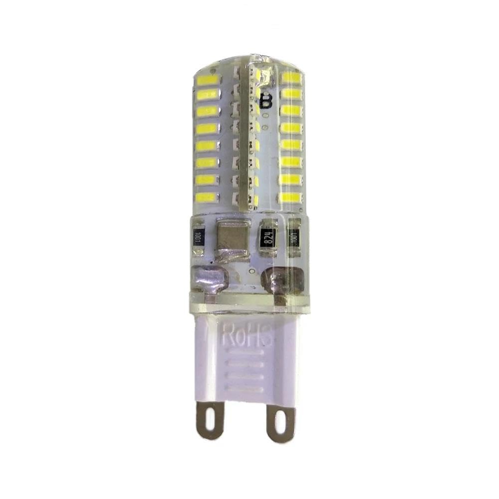 LEDLOCLB G9 LED Lamp 3014 SMD 64LED AC220V/110V Warm/Cool White Corn Beads 360 Degree Lighting Replace 30/60W Halogen 5pcs/lot,Warm White,5W- AC110V - 1pcs