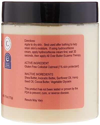 Chatham Natural Skin Care All Over Butter Eczema Cream For Dry, Itchy Skin, Face, Feet And Hands. Trusted By Families And Steroid Free. Moisturizes And Softens Skin 6Oz #TOP1