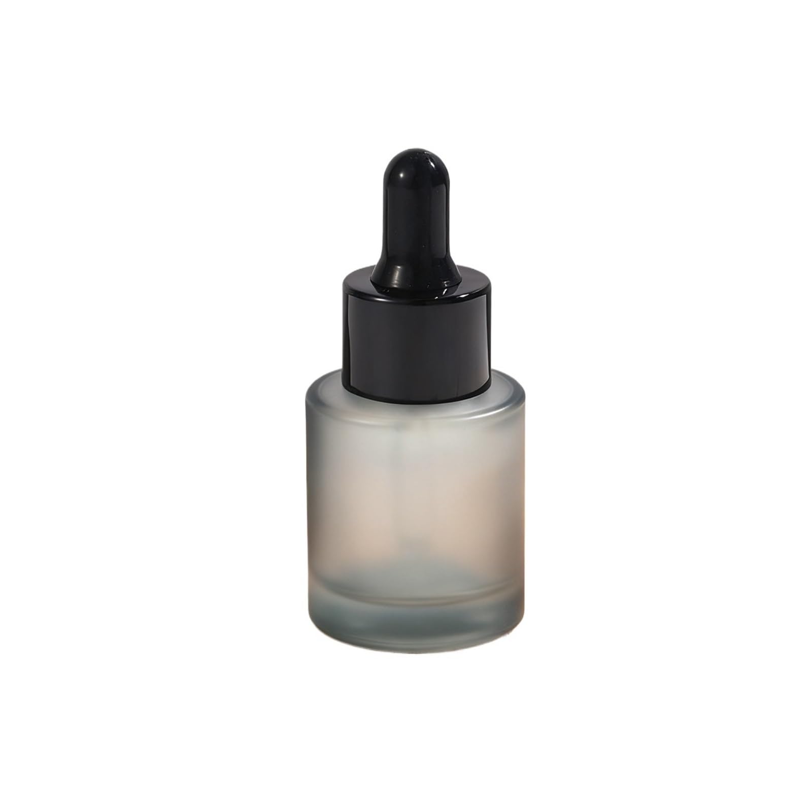 TRRYUIP Mini Pipette Dropper Bottle 2pcs 20ml Clear Glass Essential Oil Bottle Frosted Dropper Sample Aromatherapy Liquid Drop For Massage Perfume(GREY)