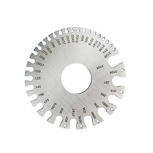 NAMOARLY 1pcs Weld Inspection Gauge Cam Type Gauge Welding Gauge Kit High Precision Weld Gauge Fillet Weld Gauge Metal Thickness Gauge Silver